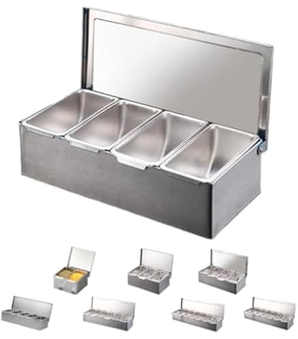 Amazon｜BAOSHISHAN 角型キッチンポット 6ヶ入 多段式 調味料入れ